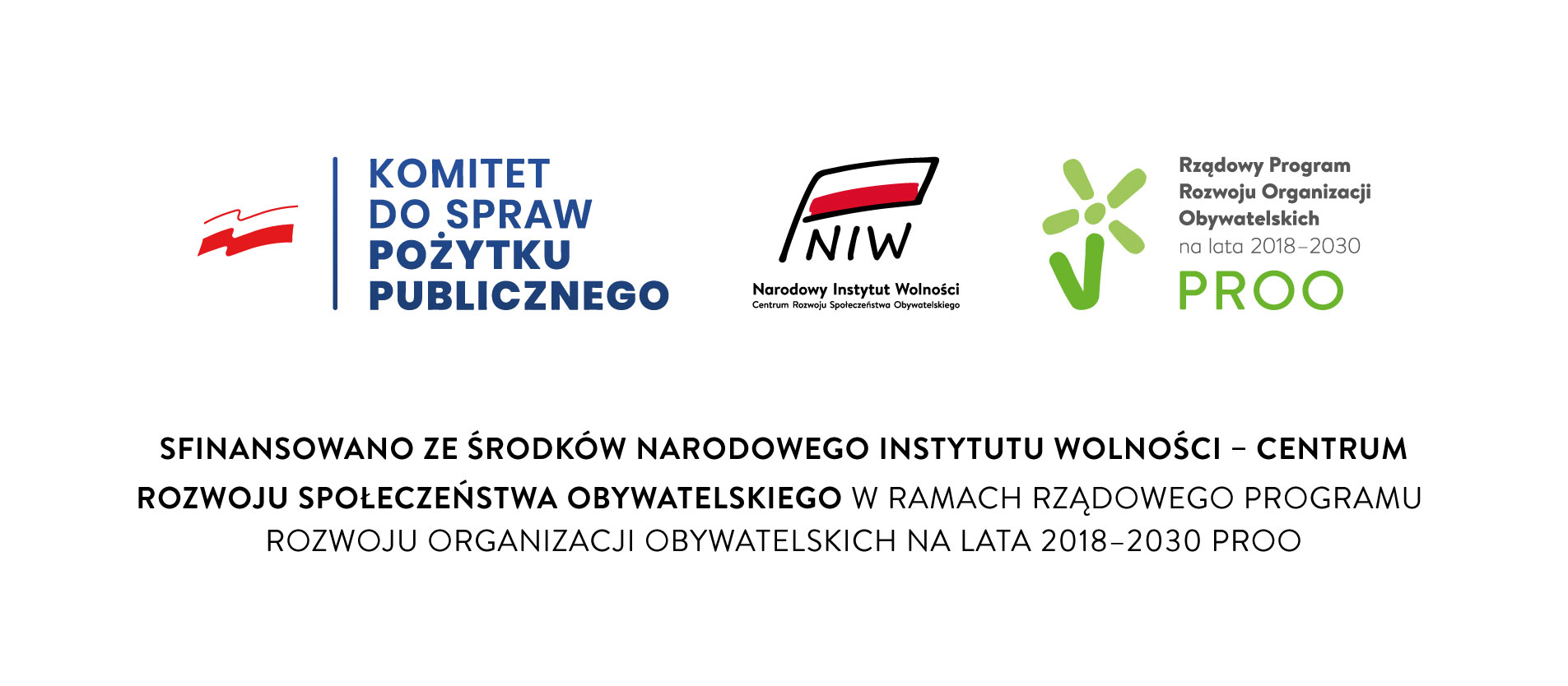 Zestaw logotypów do programu PROO